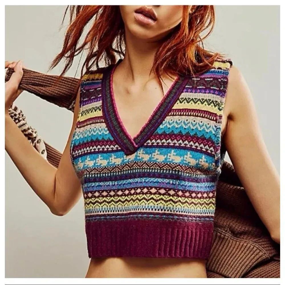 Free People Fran sweater vest size small